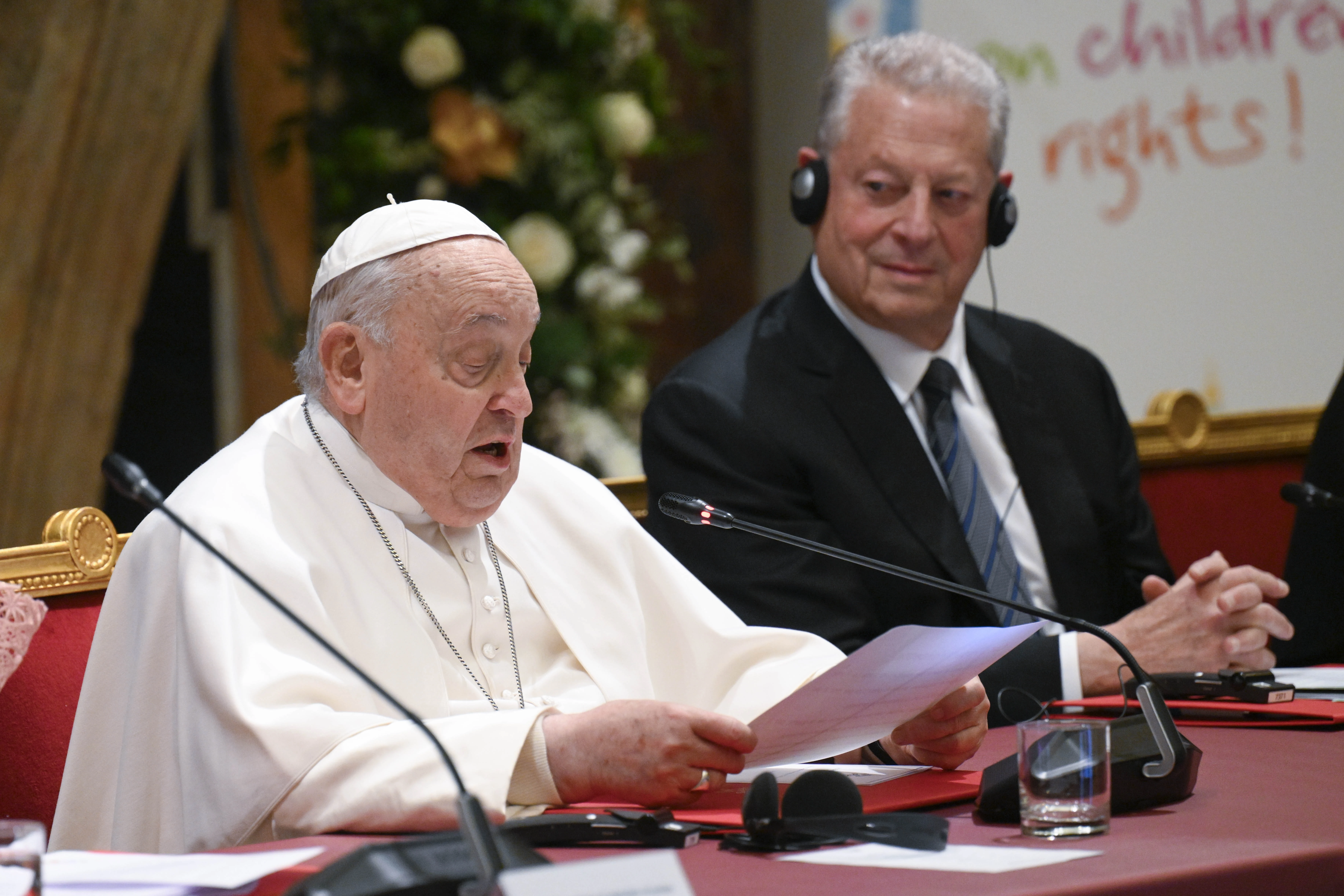 Pope Francis speaks at the Children’s Rights Summit on Feb. 3, 2025, at the Vatican.?w=200&h=150